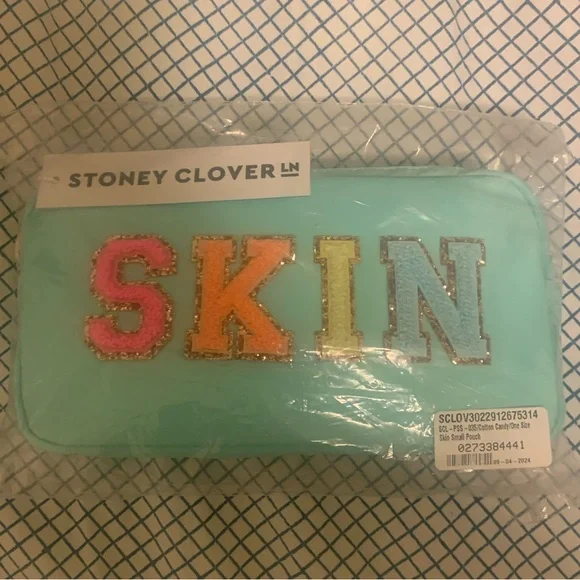 Stoney Clover Lane SKIN Small pouch NEW sparkle glittery metallic - Picture 14 of 16